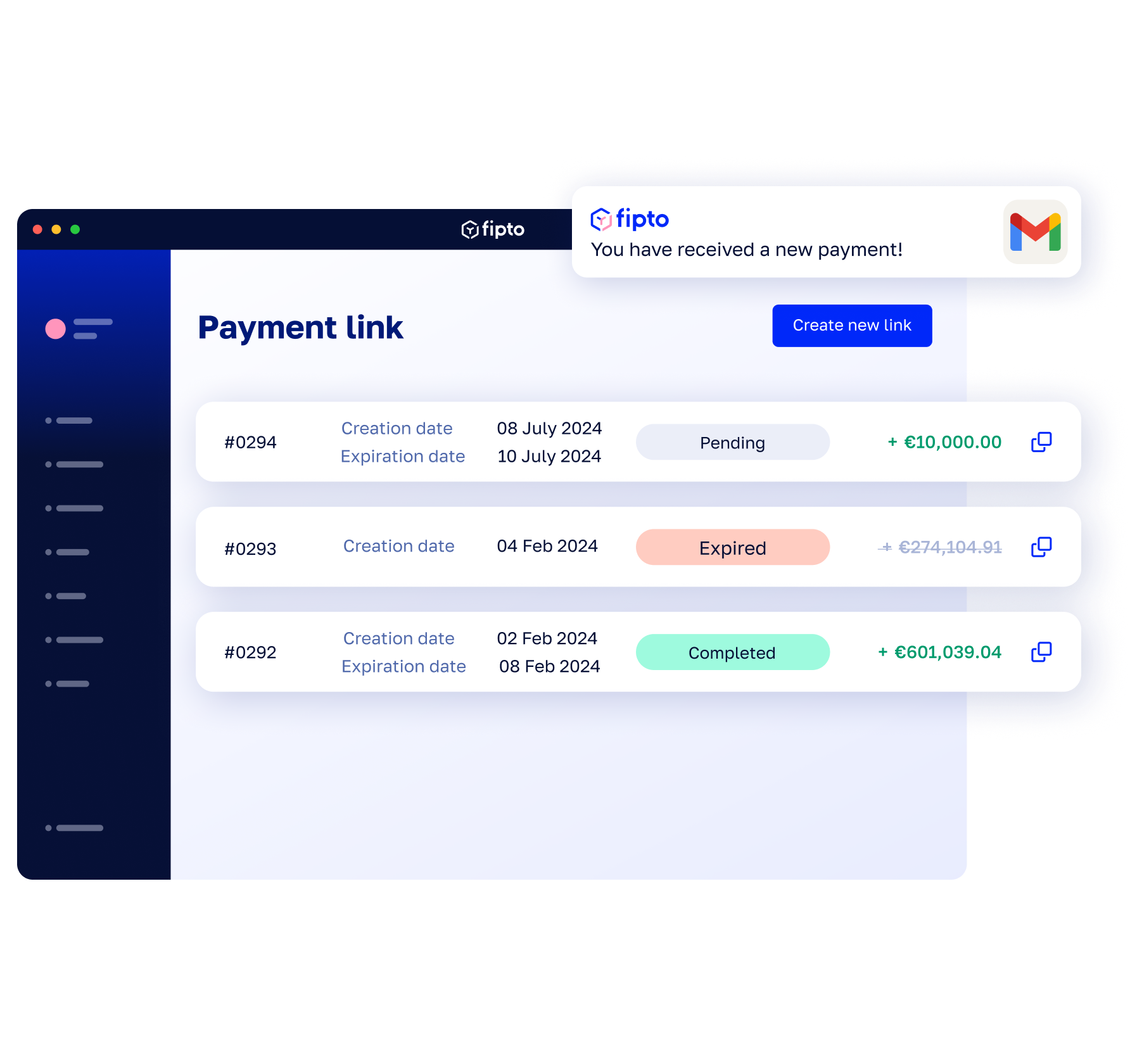 Stablecoin payment links, crypto payment links